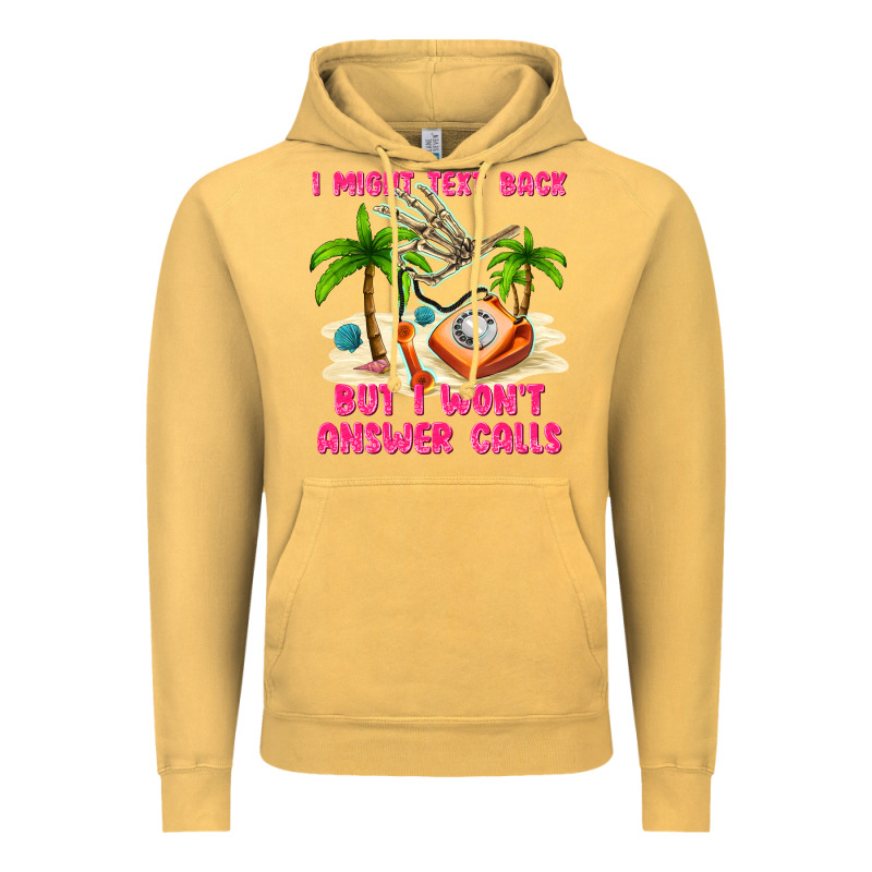I Might Text Back Vintage Hoodie by texasbilliewilder | Teevron