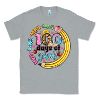 Heather Grey happy 100 days of school Classic Tee - Artiststas