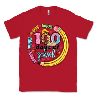 Red happy 100 days of school Classic Tee - Artiststas
