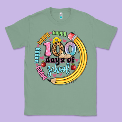 Happy 100 Days Of School Classic Tee Designed By Artiststas