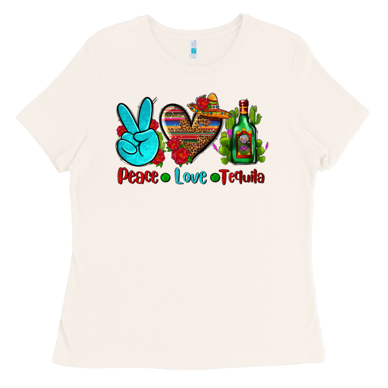 Peace Love Tequila Ladies Tee by AdoDesignShop | Teevron