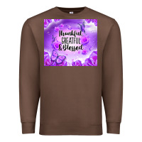 Chestnut thankful greatful blessed Premium Sweatshirt - NancyCooperArtShop