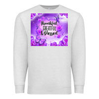 Oatmeal Heather thankful greatful blessed Premium Sweatshirt - NancyCooperArtShop