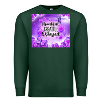 Sports Green thankful greatful blessed Premium Sweatshirt - NancyCooperArtShop