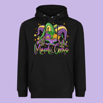 Mardi Gras Heavyweight Hoodie Designed By Maliassmallbusiness