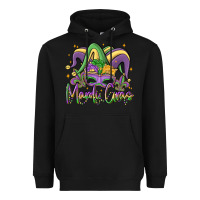 Black mardi gras Heavyweight Hoodie - MaliasSmallBusiness