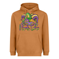 Meerkat mardi gras Heavyweight Hoodie - MaliasSmallBusiness