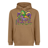 Toasted Coconut mardi gras Heavyweight Hoodie - MaliasSmallBusiness