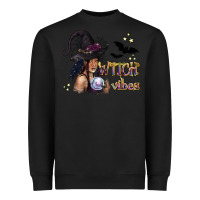 Black Black Witch Vibes Heavyweight Sweatshirt - texasbilliewilder