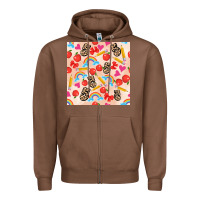 Chestnut back to school seamless pattern 5 (3600x3600) Zipper Hoodie - AdoDesignShop