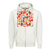 Oatmeal Heather back to school seamless pattern 5 (3600x3600) Zipper Hoodie - AdoDesignShop