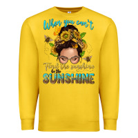 Lemon when you cant find the sunshine be the sunshine me Premium Sweatshirt - NancyCooperArtShop