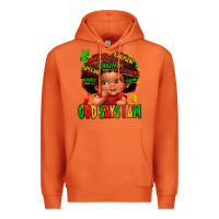 Carrot god says i am juneteenth kid Premium Hoodie - LillyAllenDesigns