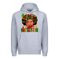 God Says I Am Juneteenth Kid Premium Hoodie | Teevron