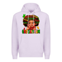Lilac god says i am juneteenth kid Premium Hoodie - LillyAllenDesigns