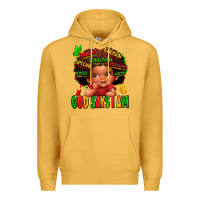 Mustard god says i am juneteenth kid Premium Hoodie - LillyAllenDesigns