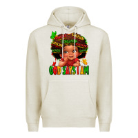 Oatmeal Heather god says i am juneteenth kid Premium Hoodie - LillyAllenDesigns