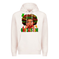 Pale Pink god says i am juneteenth kid Premium Hoodie - LillyAllenDesigns