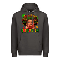 Smoke god says i am juneteenth kid Premium Hoodie - LillyAllenDesigns