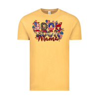 Vintage Mustard Boom boom Mama 4th of july Vintage Tee - CowGirlArtShop