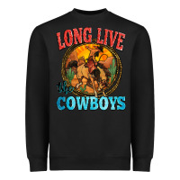 Black long live the cowboys Heavyweight Sweatshirt - Zillion Design Studio