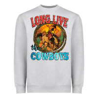 Heather Grey long live the cowboys Heavyweight Sweatshirt - Zillion Design Studio