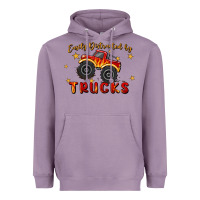 Lavender easily distracted by trucks Heavyweight Hoodie - MaliasSmallBusiness