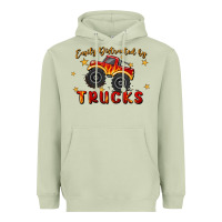 Matcha easily distracted by trucks Heavyweight Hoodie - MaliasSmallBusiness