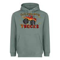 Sage easily distracted by trucks Heavyweight Hoodie - MaliasSmallBusiness
