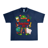 Navy im the teacher elf Urban Heavy Tee - FaDigitalArtStudio