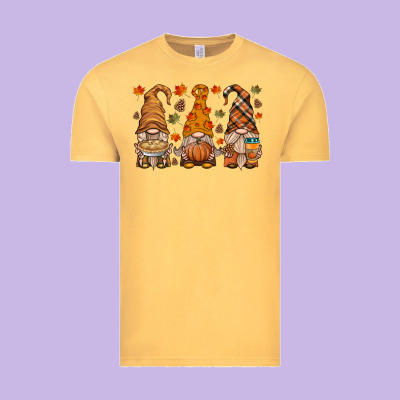 Fall Gnome Vintage Tee Designed By Hra Design Shop