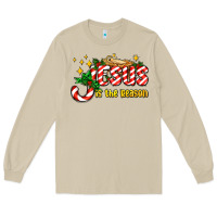 Mushroom jesus is the reason with christmas candy ado Long Sleeve Tee - AdoDesignShop