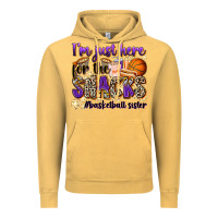 Vintage Mustard i'm just here for the snacks #basketball sister Vintage Hoodie - Zillion Design Studio