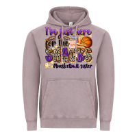 Vintage Zinc i'm just here for the snacks #basketball sister Vintage Hoodie - Zillion Design Studio
