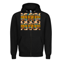 Black seamless poultry farm sunflowers chicken coop tumbler Zipper Hoodie - Artiststas