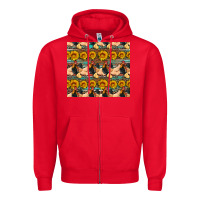 Red seamless poultry farm sunflowers chicken coop tumbler Zipper Hoodie - Artiststas