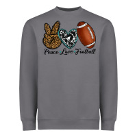 Storm peace love football Heavyweight Sweatshirt - RanaPortraitStore