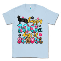 Dusty Blue happy 100th days of school cat Classic Tee - Artiststas