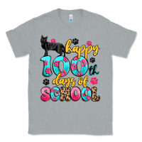 Heather Grey happy 100th days of school cat Classic Tee - Artiststas