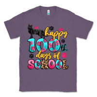 Lavender happy 100th days of school cat Classic Tee - Artiststas