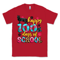 Red happy 100th days of school cat Classic Tee - Artiststas