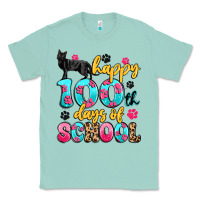 Seafoam happy 100th days of school cat Classic Tee - Artiststas