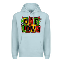 Blue Mist one love juneteenth Premium Hoodie - LillyAllenDesigns