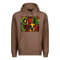 Chestnut one love juneteenth Premium Hoodie - LillyAllenDesigns