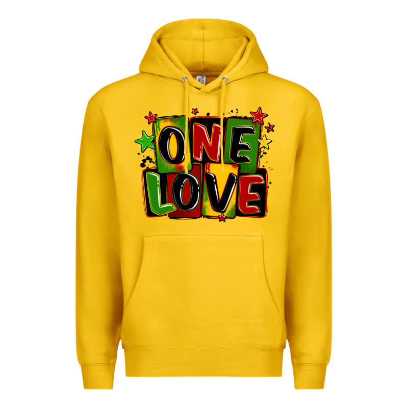 One Love Juneteenth Premium Hoodie by LillyAllenDesigns | Teevron
