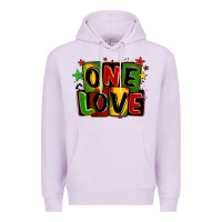 Lilac one love juneteenth Premium Hoodie - LillyAllenDesigns