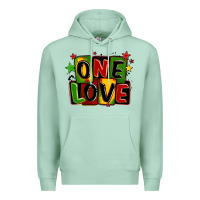 Seafoam one love juneteenth Premium Hoodie - LillyAllenDesigns