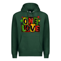 Sports Green one love juneteenth Premium Hoodie - LillyAllenDesigns