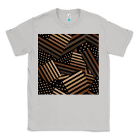 Moon Dust melanin american flag seamless pattern Classic Tee - BundleAndBundleShop