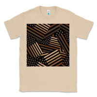 Mushroom melanin american flag seamless pattern Classic Tee - BundleAndBundleShop